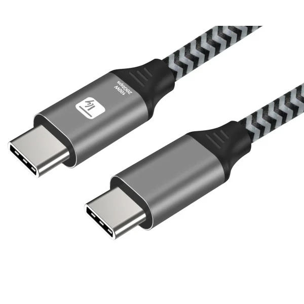 [ICOC_MU320C-100W-02] Cavo USB-C™ Maschio 3.2 / USB-C™ Maschio 5A 100W 2m Alluminio