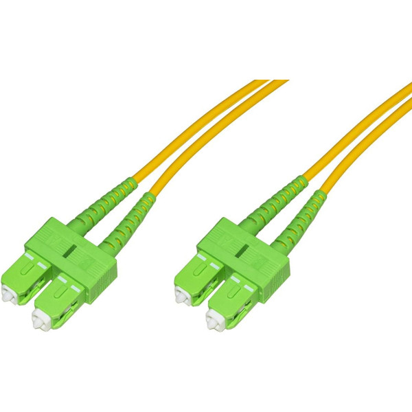 Cavo Fibra Ottica Monomodale OS2 SC/APC Duplex a SC/APC Duplex 9/125 G657.A2 2m