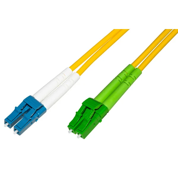Cavo in Fibra Ottica Monomodale OS2 LC-APC Duplex a LC-UPC Duplex 9/125 G657.A2 10m