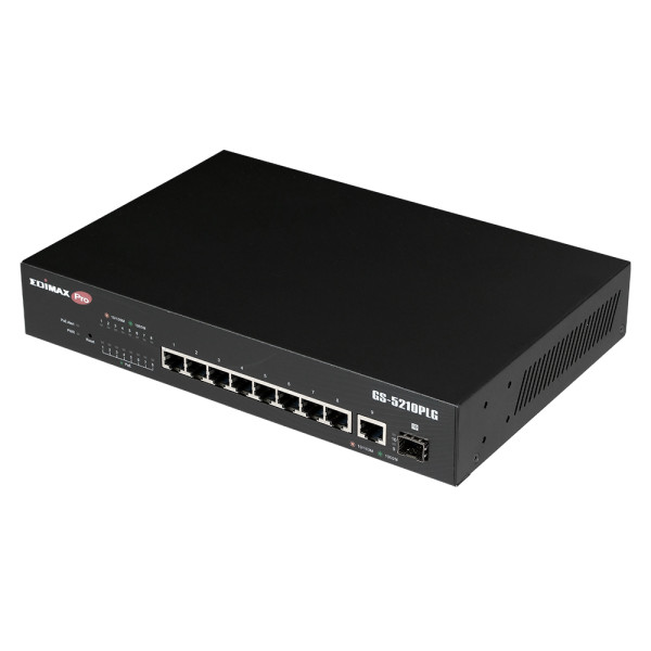 [ICE-GS5210PLG] Smart Switch Web 10 porte Gigabit PoE+ 1 porta SFP, GS-5210PLG