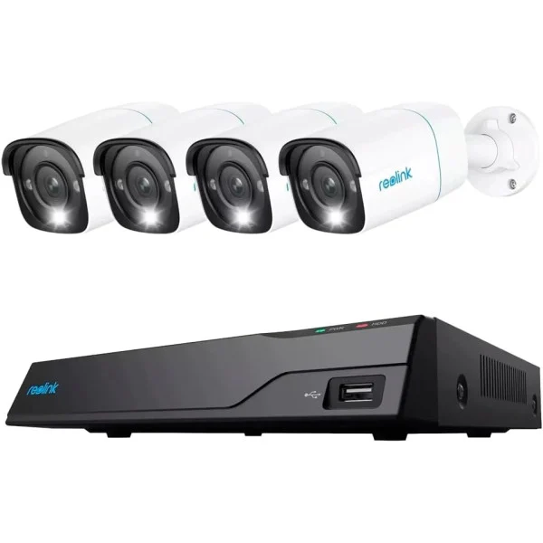 [ICR-NVS8-5MB4] Kit Videosorveglianza NVR PoE 8CH 2TB HDD e 4 Telecamere di Sicurezza PoE, PS2KB02-8