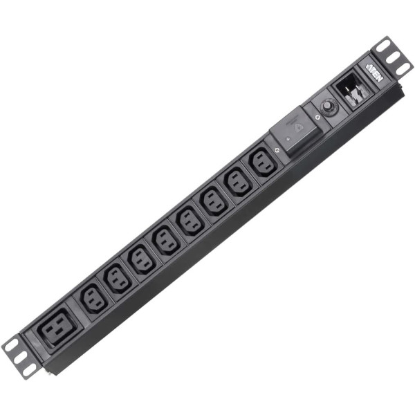 [I-CASE_PE-0209SG] Multipresa Rack PDU 1U 9 Prese con Protezione da Sovratensione