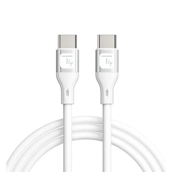 [ICOC_MUSB20-C60W1S] Cavo USB-C™ Maschio/Maschio USB 2.0 in Silicone 1m Bianco