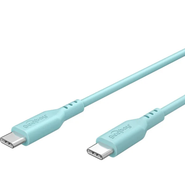 [ICOC_MUSB20-C615ST] Cavo USB-C™ Maschio/Maschio USB 2.0 in Silicone 1,5 metri Turchese