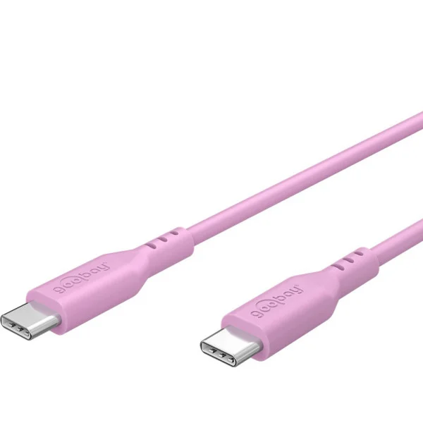 [ICOC_MUSB20-C615SP] Cavo USB-C™ Maschio/Maschio USB 2.0 in Silicone 1,5 metri Rosa