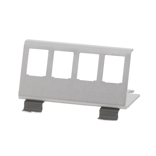 [IWP-MD_KEY-RAIL4] Adattatore per Modulo Keystone 4xRJ45 per Guida DIN