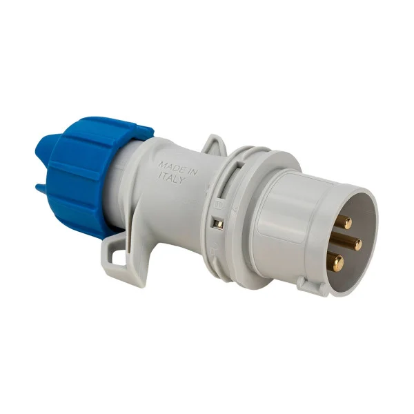 [IPW-SP-700] Spina Mobile 2P+T 16A 230V 6h IP54 Cablaggio a Vite