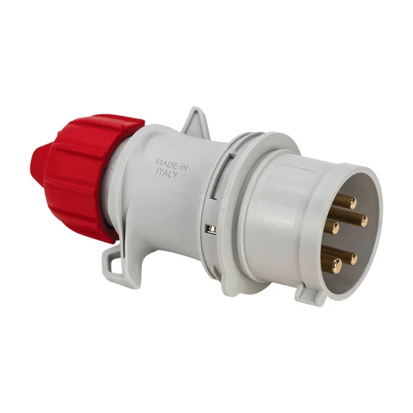 [IPW-SP-705] Spina mobile 3P+N+T 16A 400V 6h IP54 Cablaggio a Vite