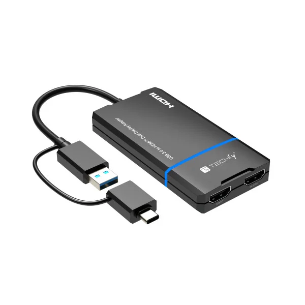 [IADAP_USBCA-2HDMI] Adattatore USB-C™ e USB-A a Doppio Monitor HDMI