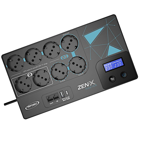 [ICUZENX1000M] Gruppo di Continuità UPS 1000VA Line Interactive con AVR