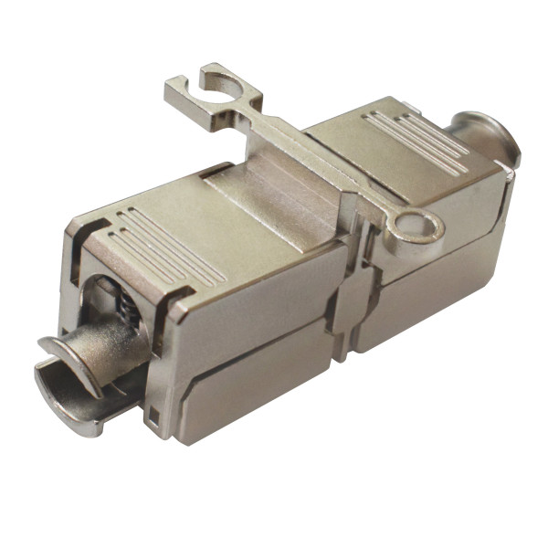[IWP-8P8C-COUPS6AI3] Accoppiatore Modulare Cat.6A RJ45 F/F STP 3&micro; Grigio