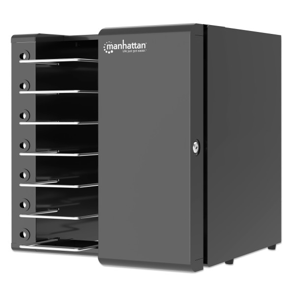 [I-CABINET-7AC-SLIDE] Armadietto di Ricarica da Scrivania/Parete 7 Alloggiamenti fino a 16''