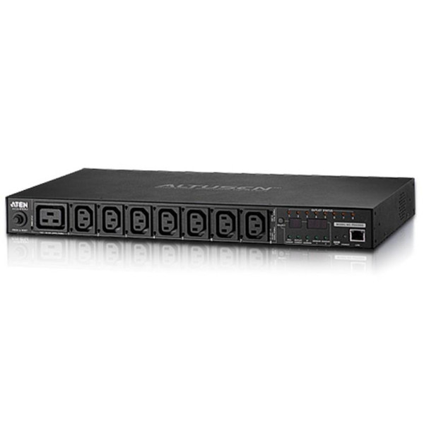 [I-CASE_PE-6208GB] Multipresa Rack PDU 7xC13+C19 Misurazione PDU, Controllo Presa PE6208GB