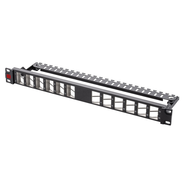 Pannello Patch di Distribuzione FTP 1U 24 Posti RJ45 Uscita Inclinata