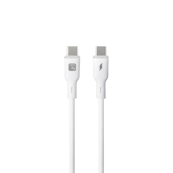 [ICOC_MU2CC-015-LIGH] Cavo USB-C™ Maschio / USB-C™ Maschio 2.0 PD 60W 1,5 m Silicone con Led, Bianco