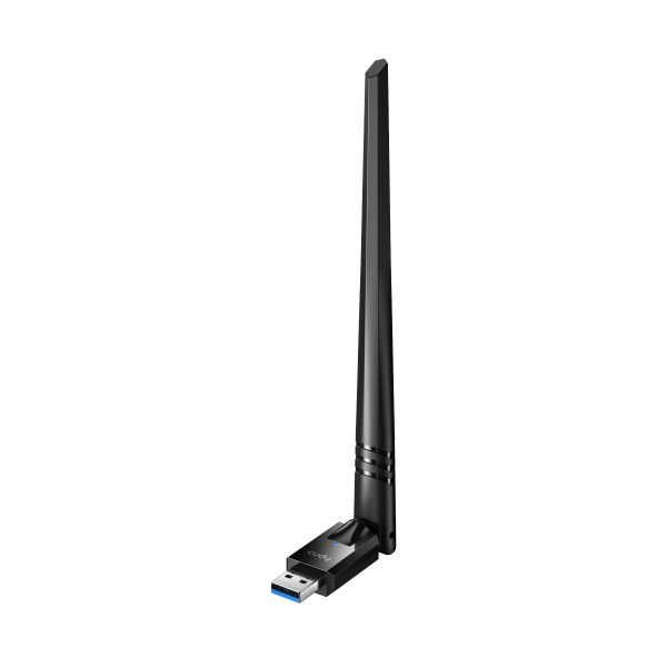 [ICU-WU900H] Adattatore USB 2.0 Dual Band Wi-Fi 6 e Bluetooth 5.4 AX900 Nero