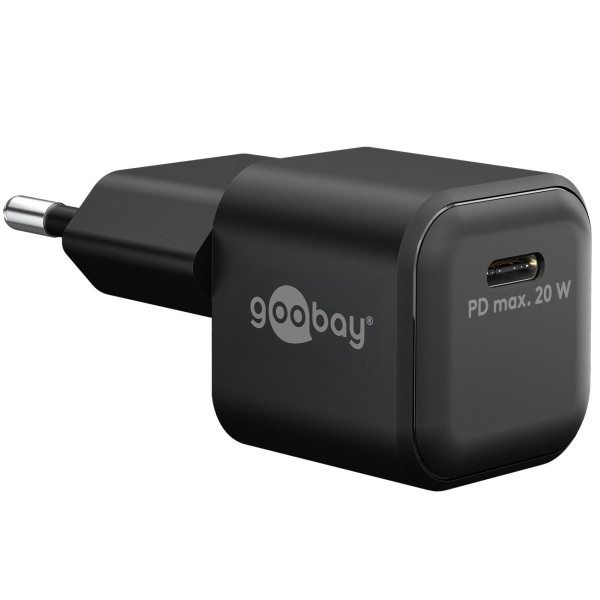 [IPW-USB-20WQB3] Alimentatore Caricatore Rapido USB-C™ PD GaN Nano 20W 3A Nero
