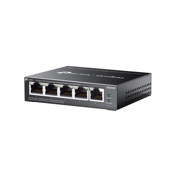 [ICTP-ES205GP] Switch 5 Porte Gigabit Easy Managed con 4 Porte PoE+, ES205GP