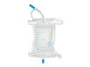 SACCA URINE DA GAMBA 750 cc - tubo 10 cm con kit bottoni