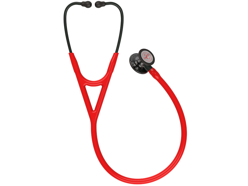 [32613] LITTMANN CARDIOLOGY IV - 6182 - rosso - finitura nera