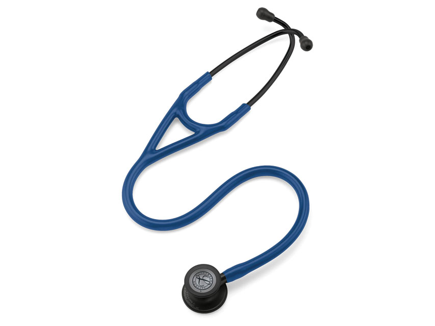 [32636] LITTMANN CARDIOLOGY IV - 6168 - blu navy - finitura fumo