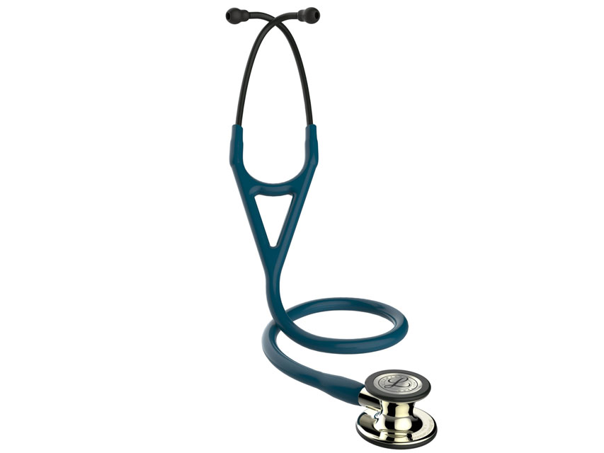 [32643] LITTMANN CARDIOLOGY IV - 6190 - blu caraibi - finitura champagne