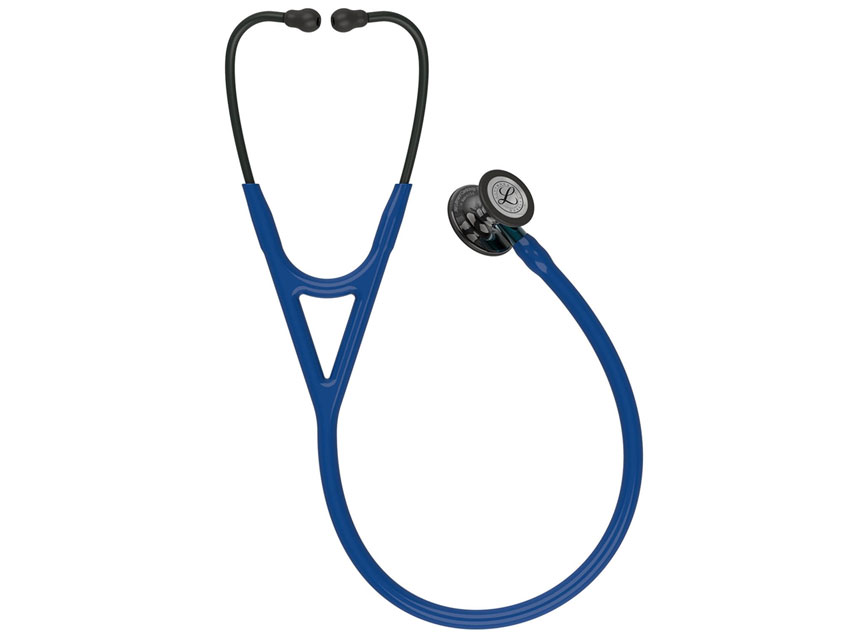 [32651] LITTMANN CARDIOLOGY IV - 6202 - blu navy - finitura fumo brillante