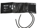 BRACCIALE ADULTI + POLMONE 2 TUBI 49x15 cm -nylon nero