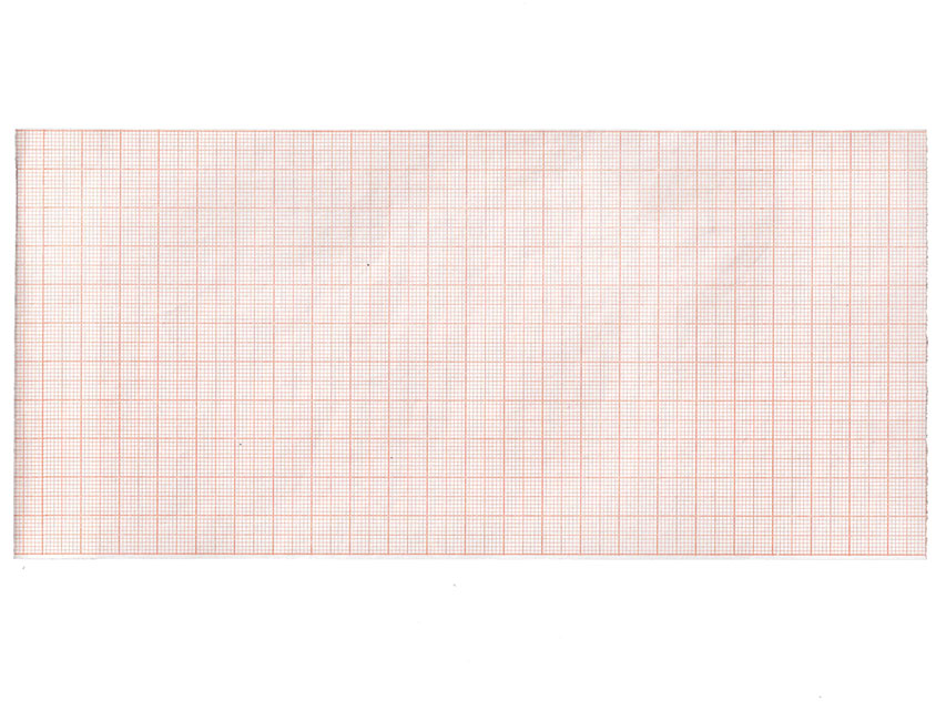 Carta termica ECG 112x23 mmxm - rotolo griglia arancio