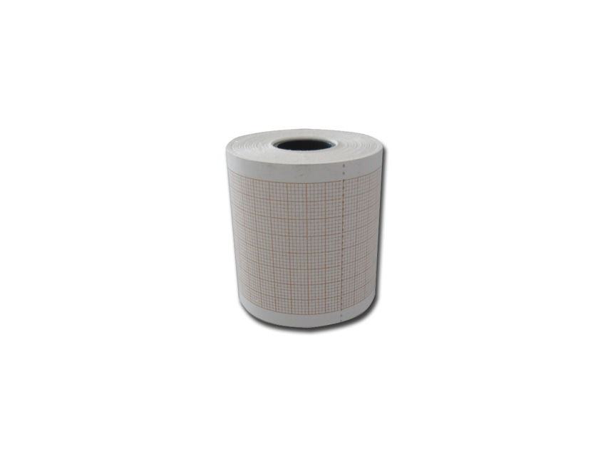 Carta termica ECG 50x25 mmxm - rotolo griglia arancio