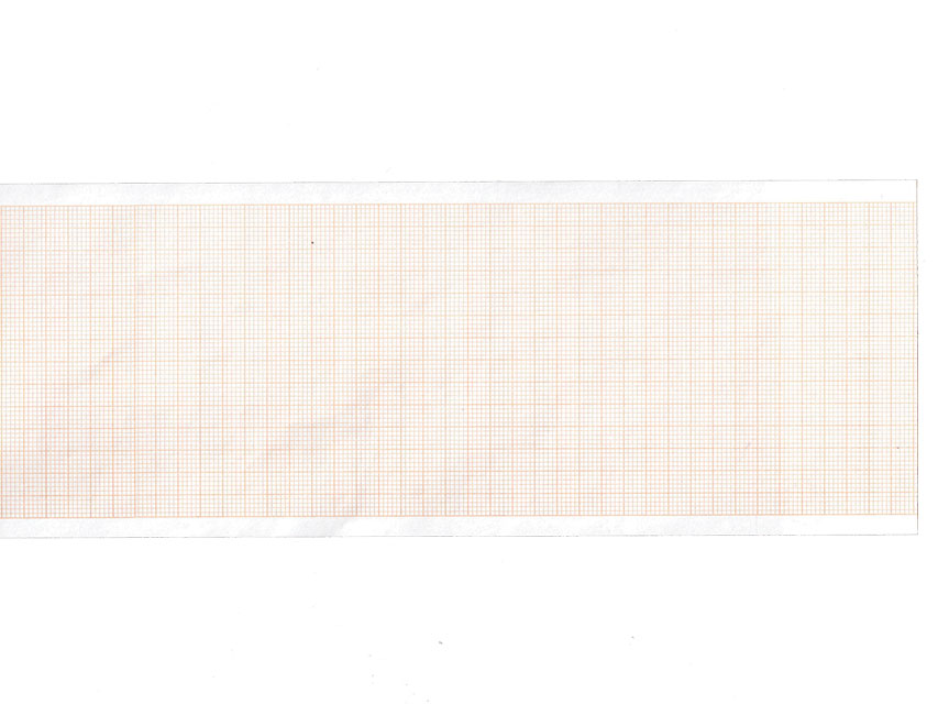 Carta termica ECG 210x30 mmxm - rotolo griglia arancio