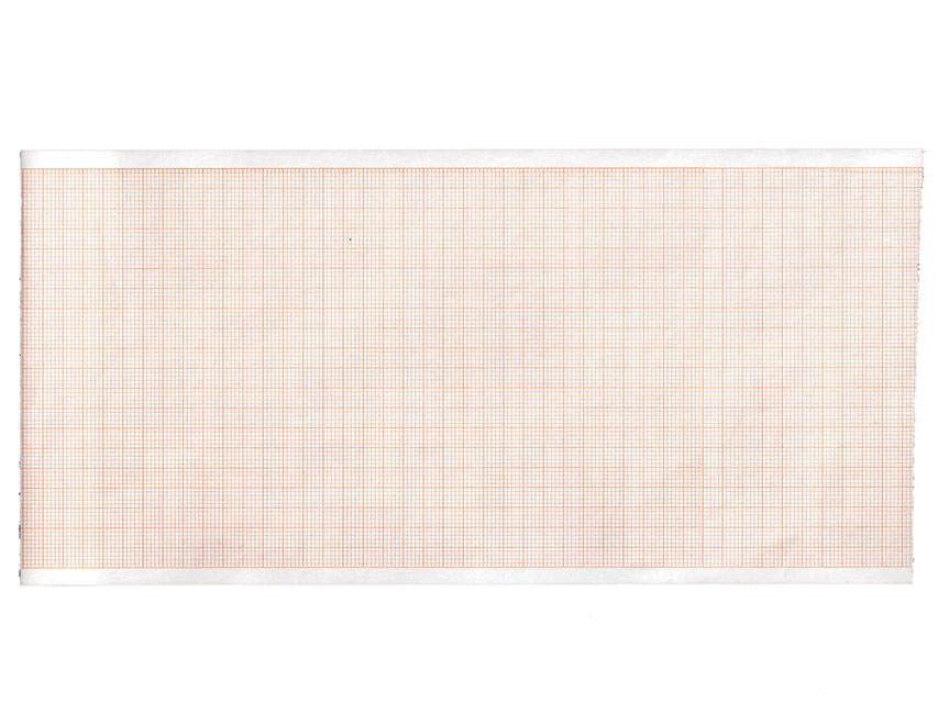 Carta termica ECG 110x20 mmxm - rotolo griglia arancio
