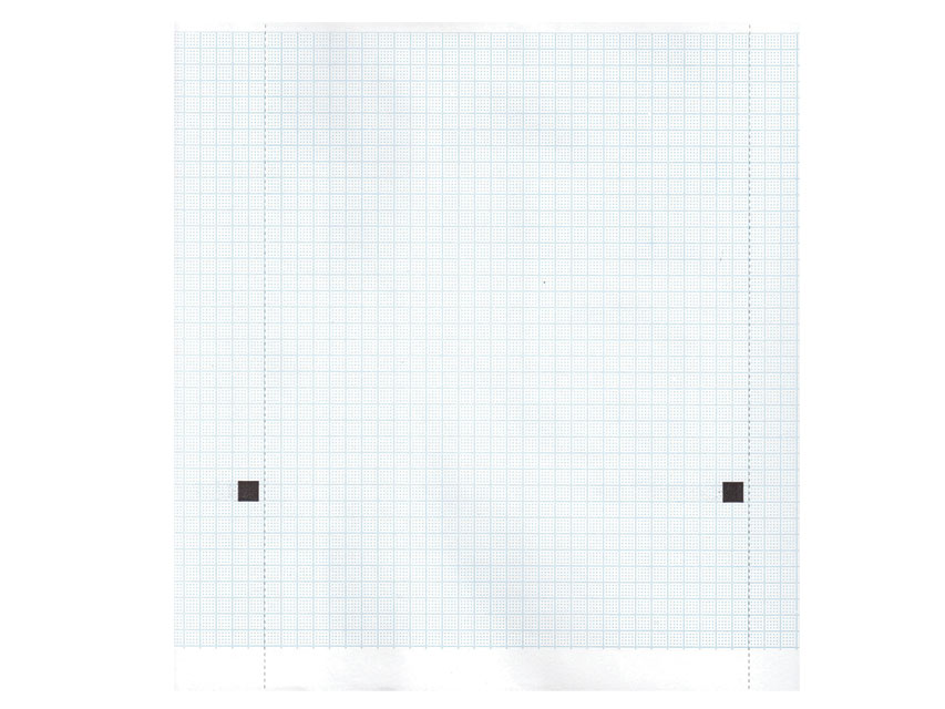 Carta termica ECG 210x20 mmxm - rotolo griglia blu