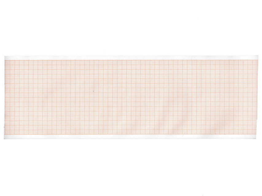 Carta termica ECG 90x28 mmxm - rotolo griglia arancio