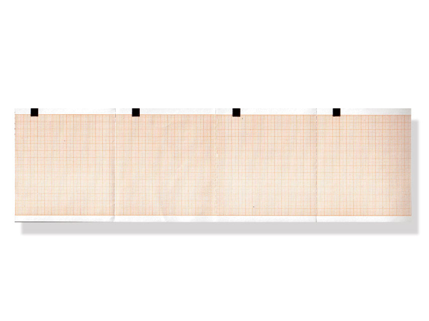 Carta termica ECG 80x70 mm - pacco griglia arancio