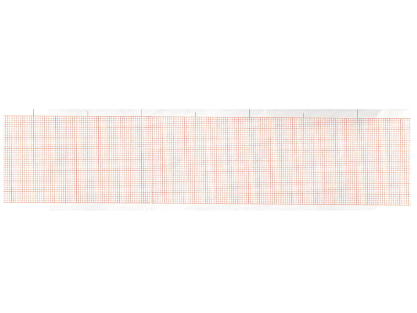 Carta termica ECG 50x30 mmxm - rotolo griglia arancio