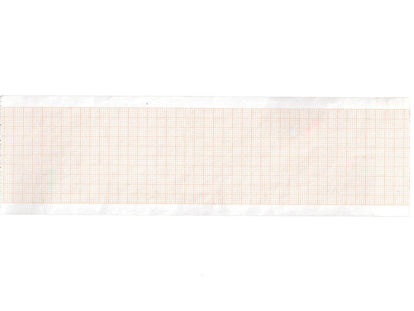 Carta termica ECG 63x30 mmxm - rotolo griglia arancio