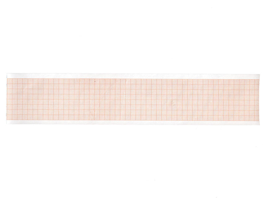 Carta termica ECG 50x23 mmxm - rotolo griglia arancio