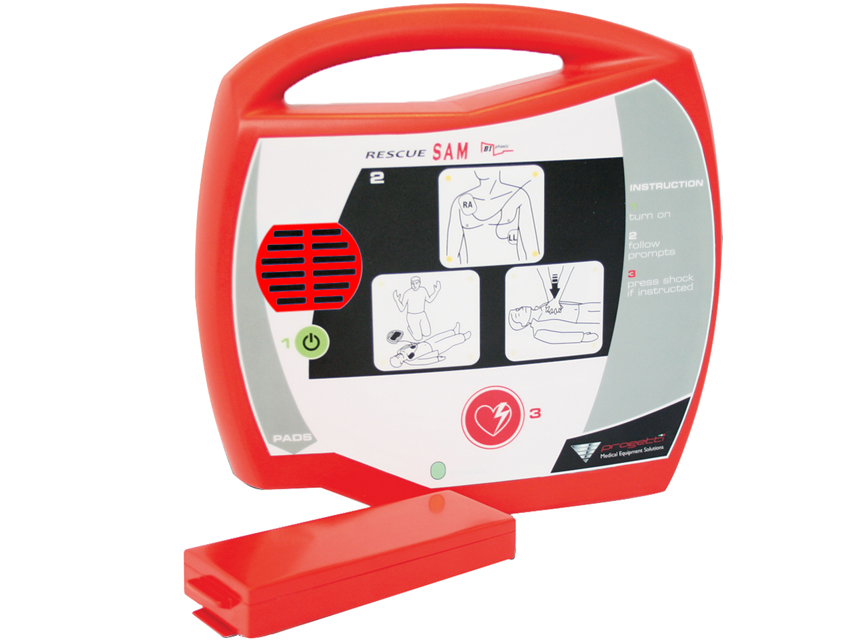 [33425] DEFIBRILLATORE AED RESCUE SAM - inglese
