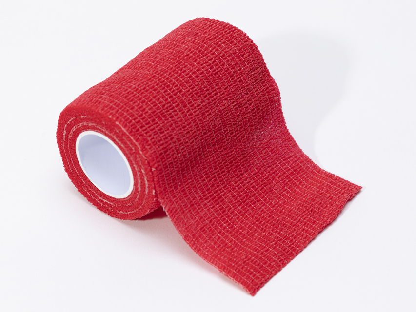 BENDA ELASTICA COESIVA TNT 4,5 m x 7,5 cm - rossa