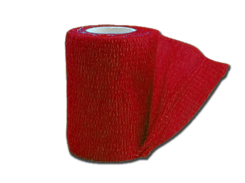 BENDA ELASTICA COESIVA TNT 4,5 m x 10 cm - rossa