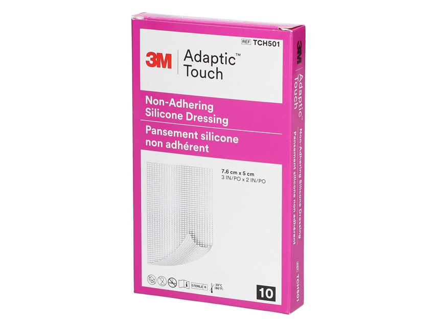 ADAPTIC TOUCH 3M MEDICAZIONE NON ADERENTE IN SILICONE 7,6x5 cm