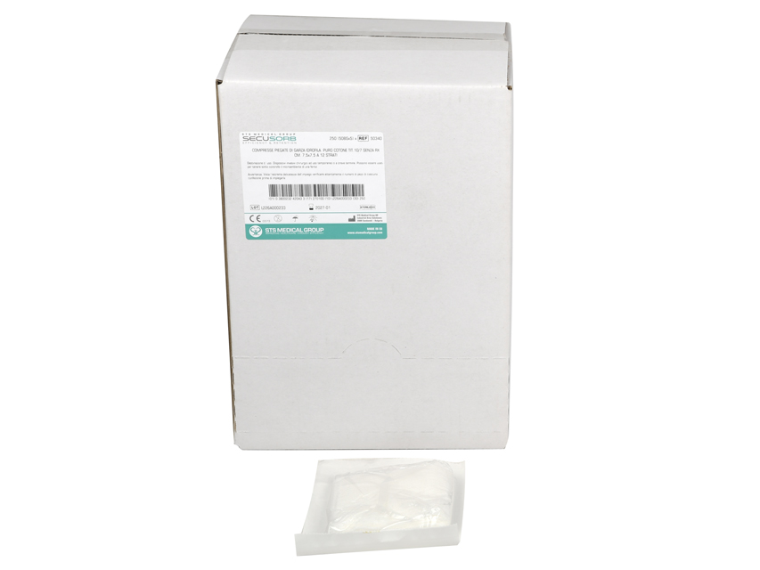[35037] COMPRESSE COTONE STERILI 7,5x7,5 cm